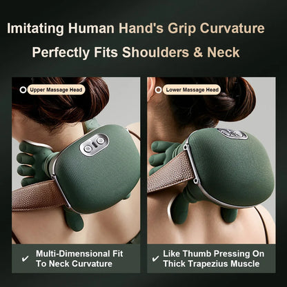 MasterHand 4D Heated Neck & Shoulder Massager