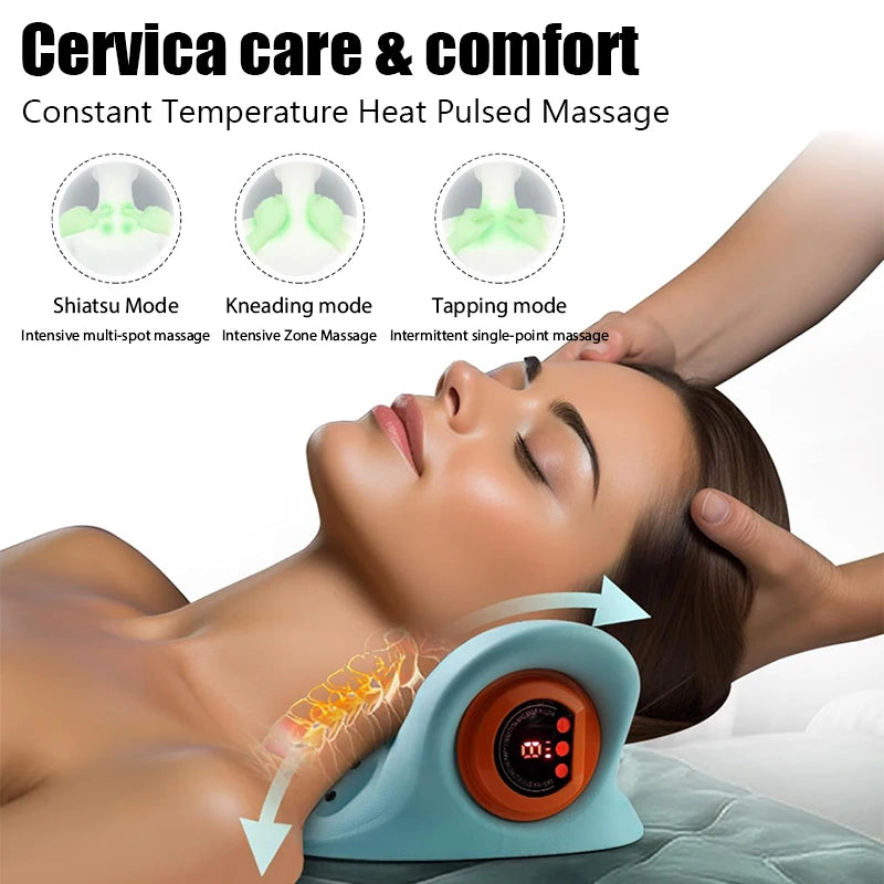 EMS Heating Neck Stretcher Pillow