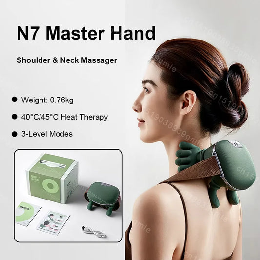 MasterHand 4D Heated Neck & Shoulder Massager